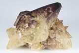 Calcite Crystals Coated With Purple (Yttrofluorite?) Fluorite #177676-1